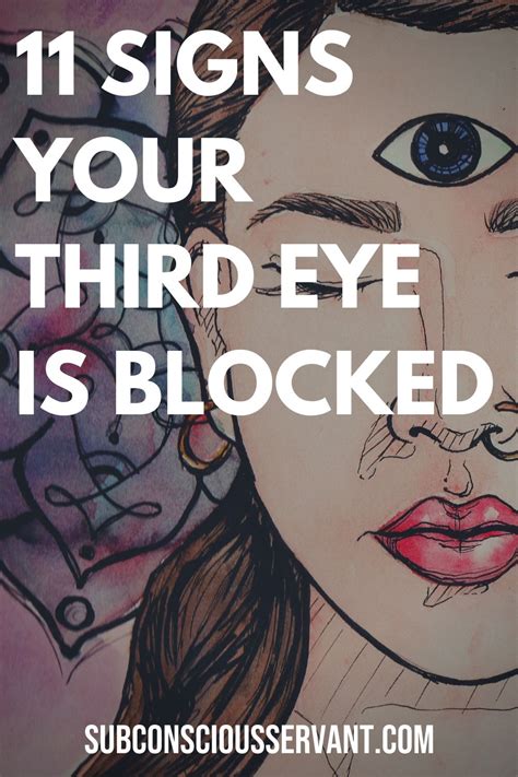 Signs You Have Blocked Third Eye Chakra Subconscious Servant