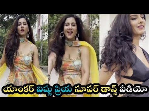 Anchor Vishnu Priya Dance Zari Zari Panche Katti Video Song Telugu