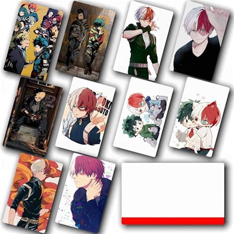 Buy Wernerk 10pcsset My Hero Academia Card Stickers Boku No Hero