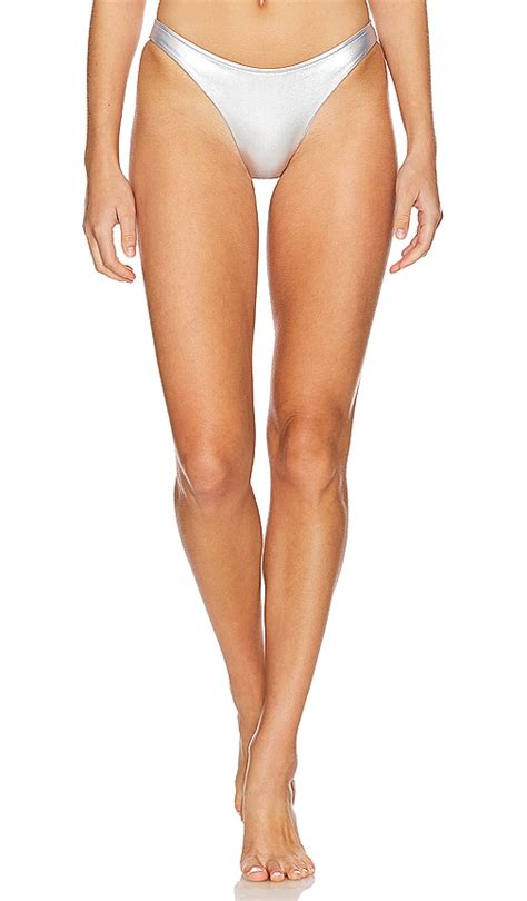 Silver Bikini Shop Metallic Swimsuit Tops Bottoms Revolve