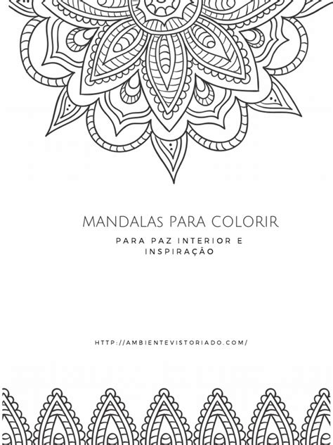 Livro Mandalas Para Colorir