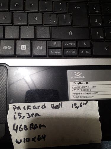 Notebook Acer Packardbell Z5wt1 I5 1tbdd | Cuotas sin interés