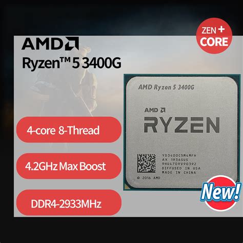 AMD Ryzen 5 3400G R5 3400G 3.7 GHz 쿼드 코어 8 스레드 65W CPU 프로세서 ...
