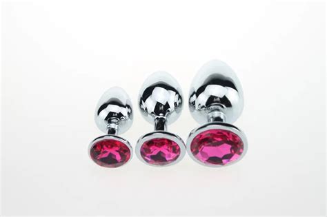 Metal Jewel Butt Plug Set Anal Sex Toy S M L Buy Butt Plug Anal Metal Butt Plug Butt Plug Set