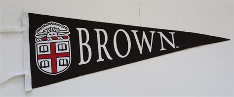 Brown University Pennant With School Crest Collectible Ivy