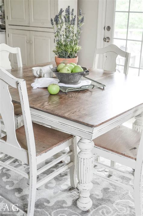 Antique Dining Table Updated with Chalk Paint | anderson + grant