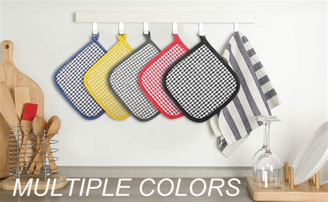 Amazon PCS Pot Holders For Kitchen Cotton Potholers With Great Heat Resistance Hot Pads