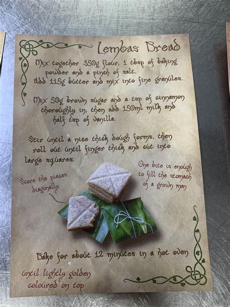 So My Daughter Appears With A Few Halflings Recipes And A Request For