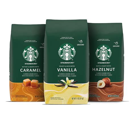 Starbucks Flavored Ground Coffee Variety Pack No Artificial Flavors 3