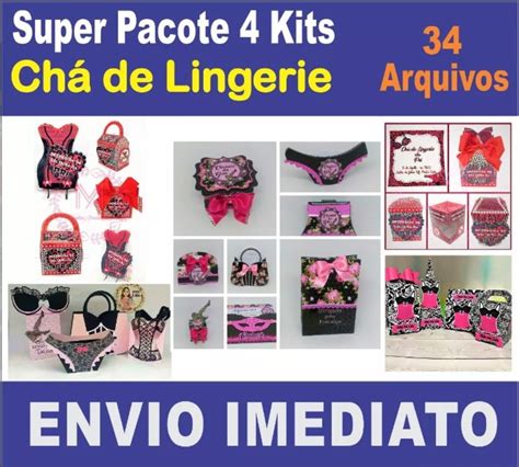 Super Pacote Chá De Lingerie Kit Digital Arquivos Silhouette