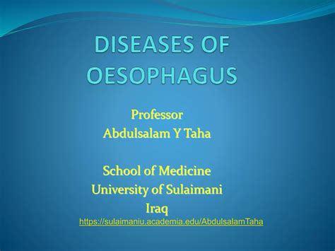 Diseasesofoesophagus 141014153402 Conversion Gate01pdf