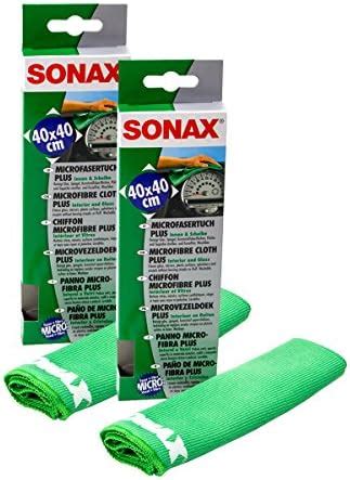 SONAX 2X 04165000 MicrofaserTuch Plus Innen Scheibe 1 Stück Amazon