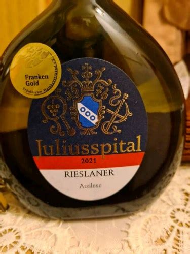 Juliusspital Rieslaner Auslese Vivino Us