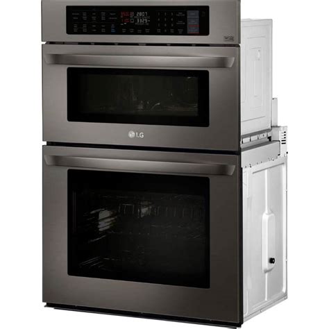 LG 30" Combination Wall Oven in Black Stainless Steel (LWC3063BD)