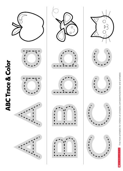 Abcd Tracing Worksheet