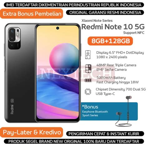 Xiaomi Redmi Note 10 5G [ NFC ] - 4GB/128GB - 8GB/128GB - Chipset ...