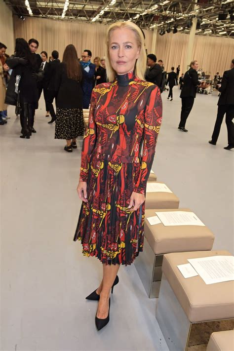 GILLIAN ANDERSON at Burberry Spring/Summer 2023 Runway Show in London