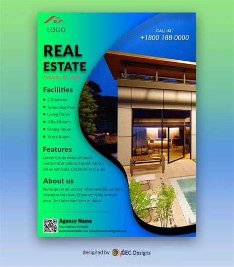 Free Captivating Real estate Flyer Template | GEC Designs