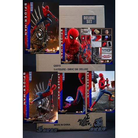 參號倉庫 現貨 野獸國 豪華版 Hot Toys QS015 1 4 蜘蛛人 返校日 彼得帕克 禿鷹 機械翅膀 蝦皮購物
