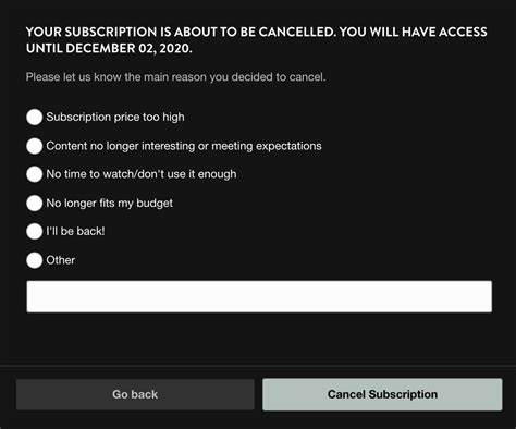 How Do I Cancel My Subscription Unsubscribe Vimeo Ott Customer Support