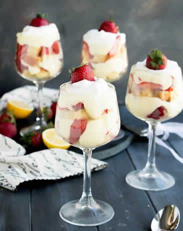 Strawberry Lemon Pound Cake Trifles Recipe Lemon Pound Cake Pound