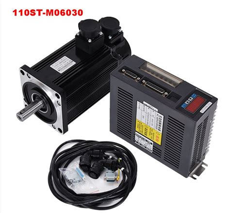 6n M 1 8kw 3000rpm 110st Ac Servo Motor 110st M06030 Matched Servo Driver Cable Complete