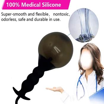 Super Long Inflated Anal Plug Expandable Dildo Big Butt Plug G Spot Prostate Massage Anus