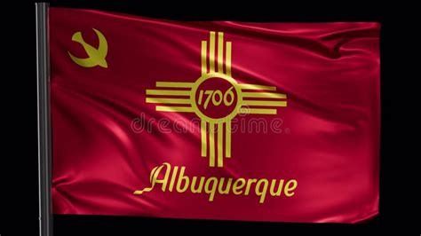 Albuquerque City Flag Stock Video Video Of Resilience 251372115