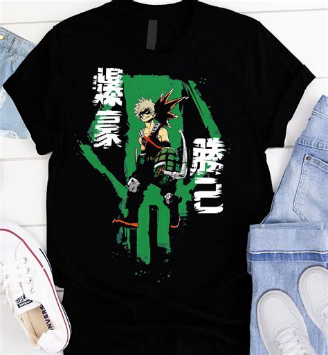 Bakugou Skull T Shirts Bakugou Katsuki Skull Shirt Bakugo Etsy