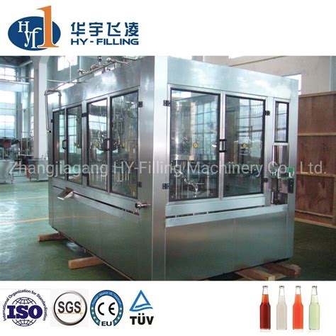 Overseas Installing Service Full Automatic Glass Bottle Fruit Juice Tea Hot Filling Machine