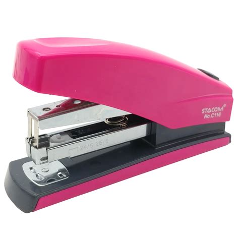 Bấm Kim Nhựa Số 3 - Stacom C116 - Màu Hồng - FAHASA.COM