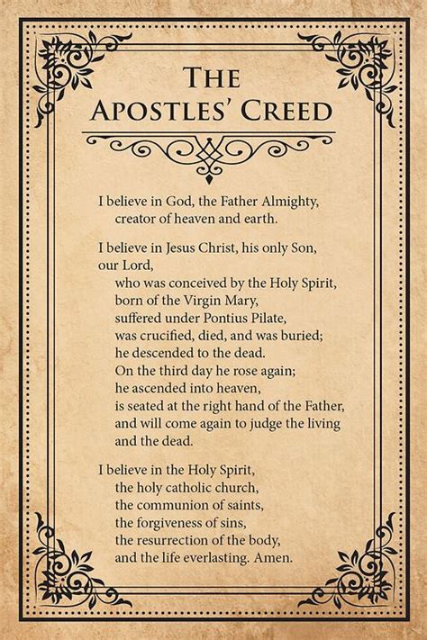 Apostles Creed Prayer New Version Printable Printable - vrogue.co