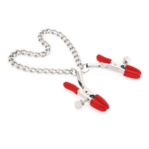 GRAMPOS PARA MAMILOS PRESILHAS AJUSTÁVEIS E CORRENTE EM METAL Distribuidora Hot Flowers