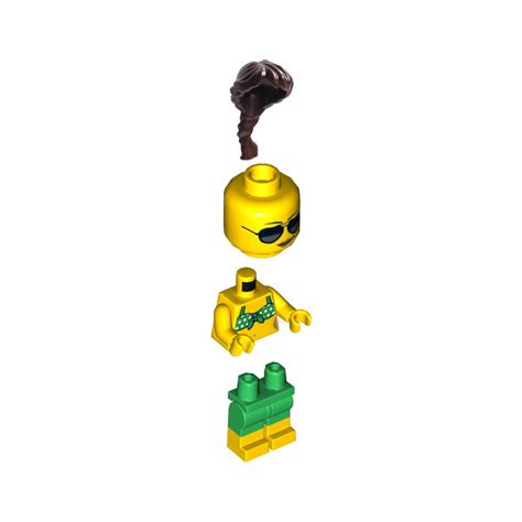 Lego Beach Person With White Dotted Green Bikini Minifigure Brick Owl Lego Marketplace