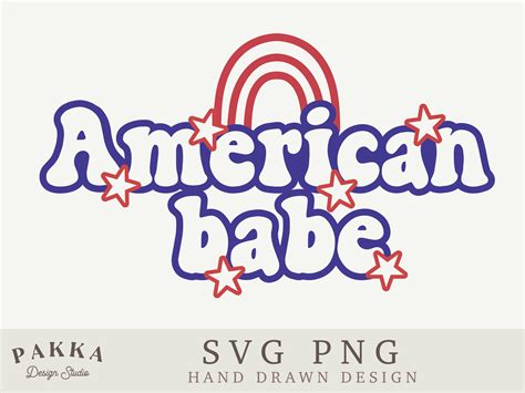 American Babe Svg Png Sublimation Graphic By Pakka Design Studio Creative Fabrica