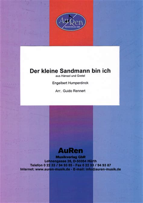 Der kleine Sandmann bin ich aus Hänsel und Gretel AuRen Musikverlag