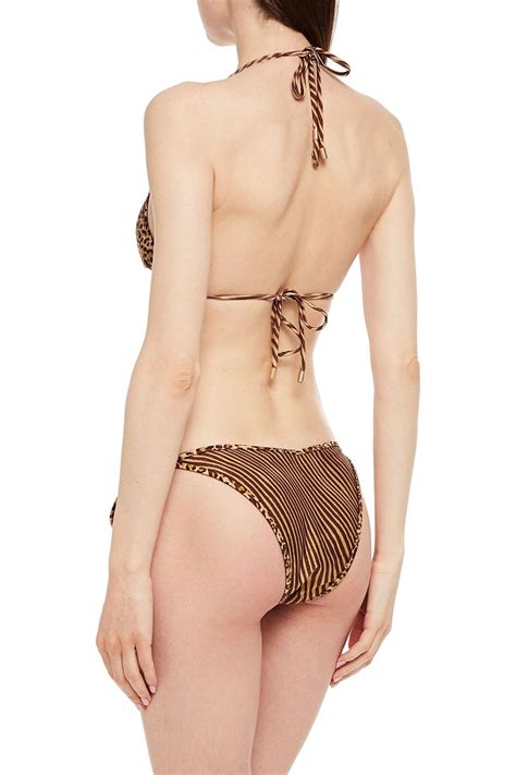 ZIMMERMANN Printed Low Rise Bikini Briefs THE OUTNET