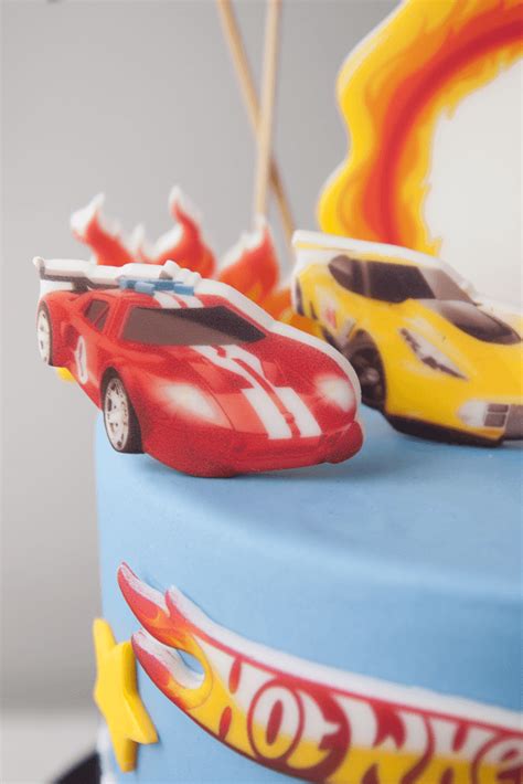 Zestaw Dekoracje Na Tort Hot Wheels El S Odka Fanaberia