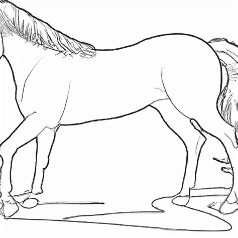 Descubra O Desenho De Cavalo Perfeito Para Colorir