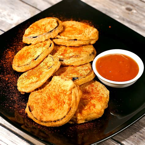 Crispy Eggplant Fritters So Delicious