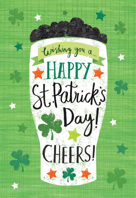 Cheers St Patricks Day Card Free Greetings Island