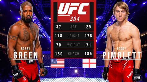 Bobby Green Vs Paddy Pimblett Full Fight Ufc 304 Youtube