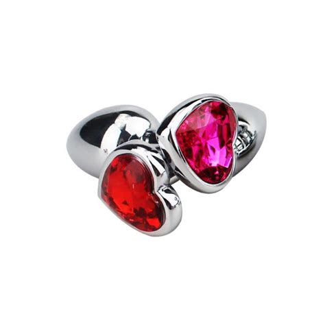 Plug Anal J Ia Em A O P Base Cora O E Cristal Colorido Furta Cor