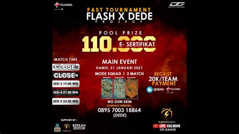 Fast Tournament Flash X Dede Project Sesi Youtube