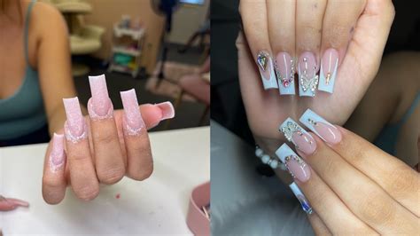 Acrylic Nail Tutorial French Tip Nails For Beginners YouTube