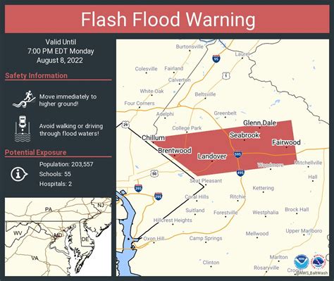 Nws Baltimore Washington On Twitter Flash Flood Warning Including