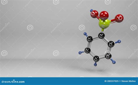 Benzenesulfonic Acid Molecule Aromatic Sulfonic Acid Molecular