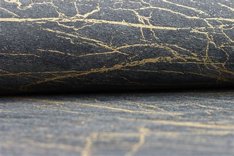 Tapete Vlies Rasch Marmor Schwarz Gold Metallic