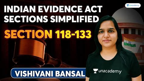 Indian Evidence Act Sections 118 133 Rapid Revision For West Bengal