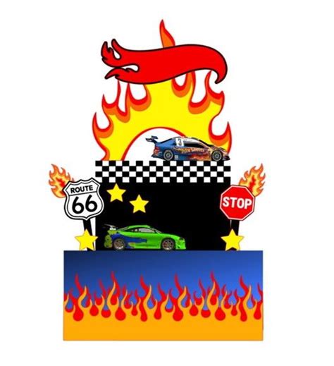 Arquivo De Corte Topo De Bolo Hot Wheels